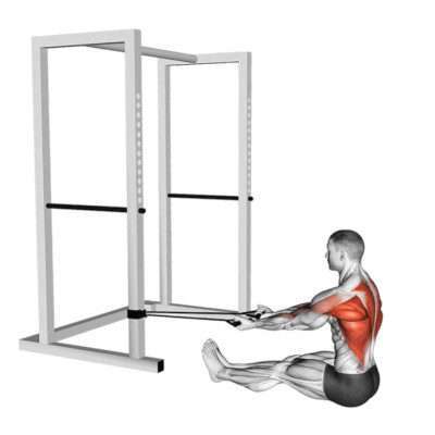 Traction avec élastique ou poulie - Musculation ciblé adapté au golfeur Traction avec élastique ou poulie - Musculation ciblé adapté au golfeur